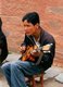 China: Blind guitarist, Labrang Monastery, Xiahe, Gansu Province